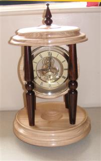 Graham's Skeleton clock in a bandstand